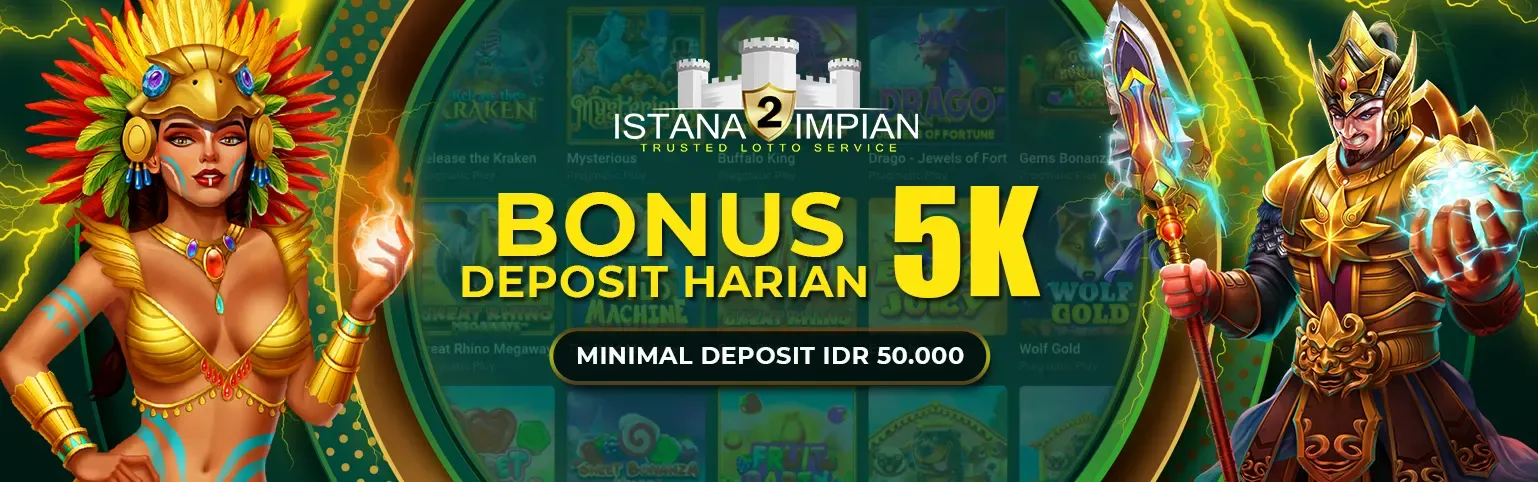 Bonus Deposit Harian Rp 5000